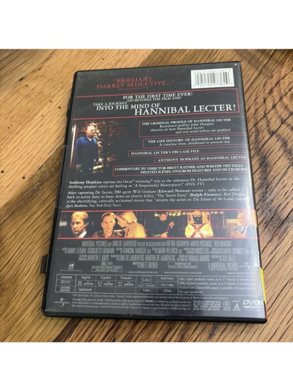 Red Dragon (DVD, 2002) Tested Working Rated R - Picture 5 of 5